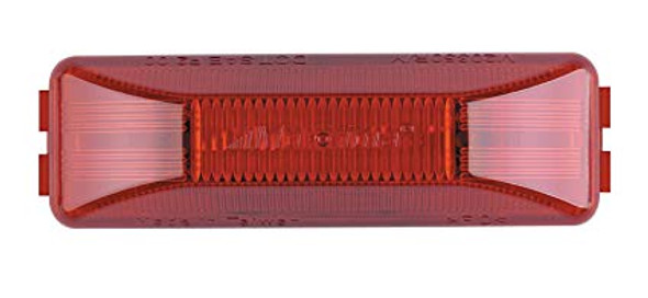 Maxxima M20350R 12 LED Red 4" Rectangular 2 Pin Clearance Marker Light