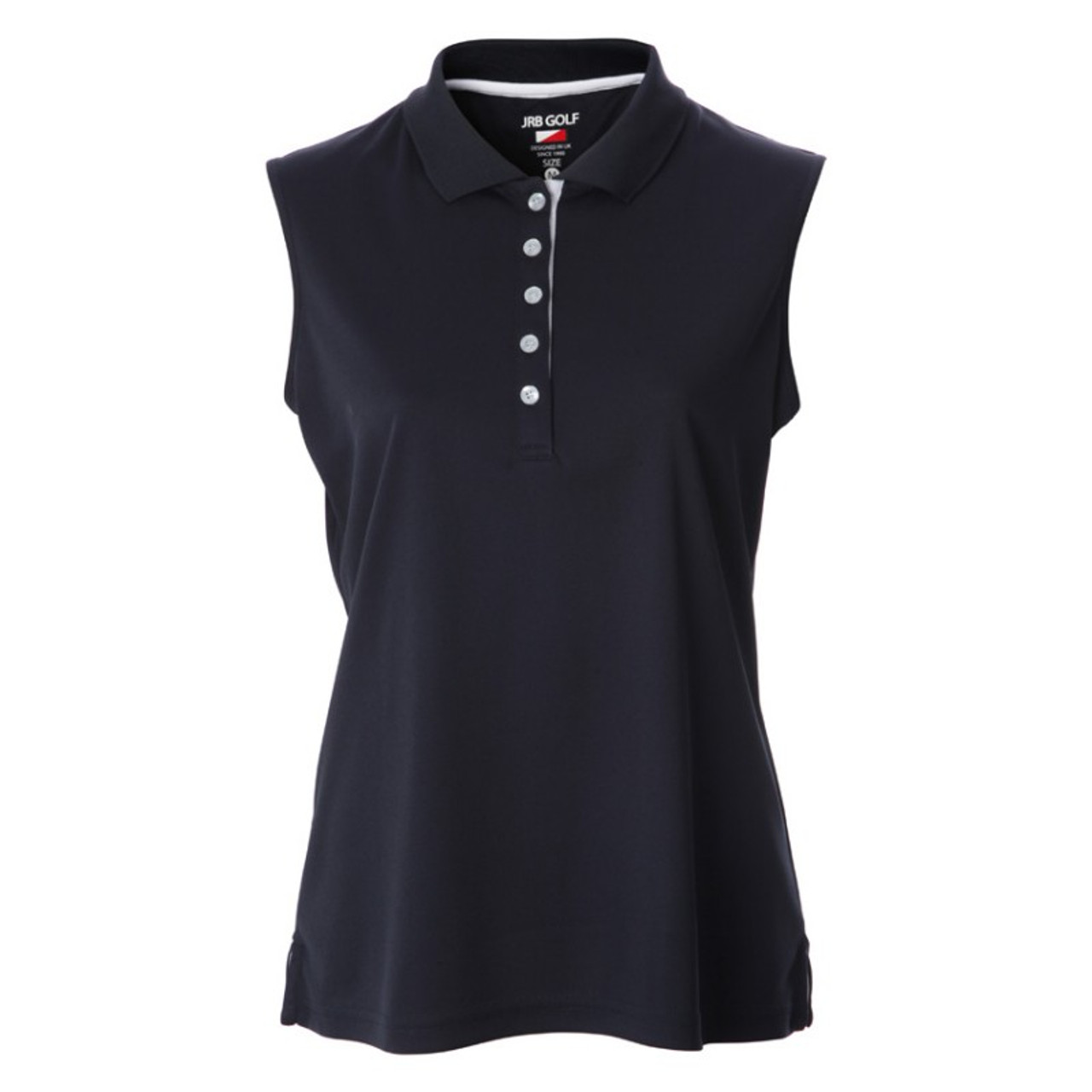 JRB Ladies Collection Golf Pique Polo - Navy - One Up Golf