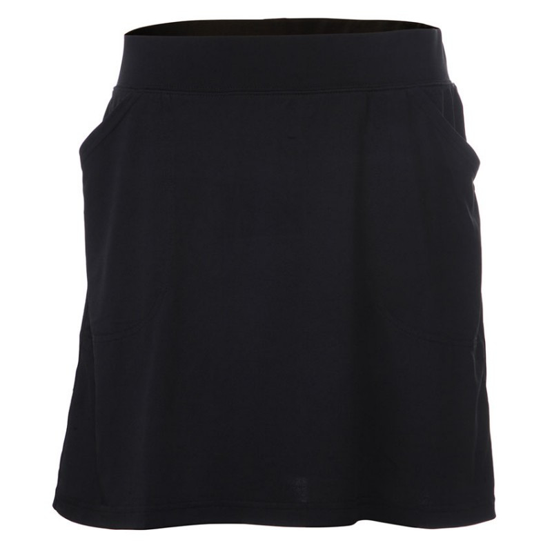 JRB Ladies Collection Comfort Waist Pull On Skort Solid Black One