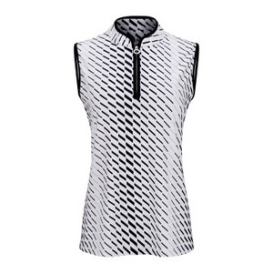 JRB Women's Golf Dash Print - Black - Sleeved Or Sleeveless JRB Women's Golf Dash Print - Black - Sleeved Or Sleeveless