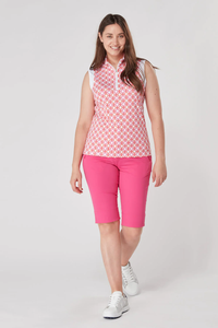 Cecily Block Sleeveless - Lush Pink and Mandarin Cecily Block Sleeveless - Lush Pink and Mandarin