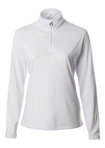 JRB Ladies Quarter Zip - LQZ - White JRB Ladies Quarter Zip - LQZ - White