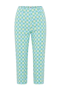 Lexi Pull On Capri - Dazzling Blue & Emerald
