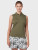 Callaway Ladies Solid Knit Sleeveless Polo - Industrial Green - CGKSA0A4