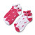 JRB Women's Golf Socks - French Pink And White - Pack Of 2 Pairs