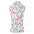 IGLTS2299 - Ladies Leaf Print Back & Collar Sleeveless Polo Shirt-white IGLTS2299 - Ladies Leaf Print Back & Collar Sleeveless Polo Shirt-white