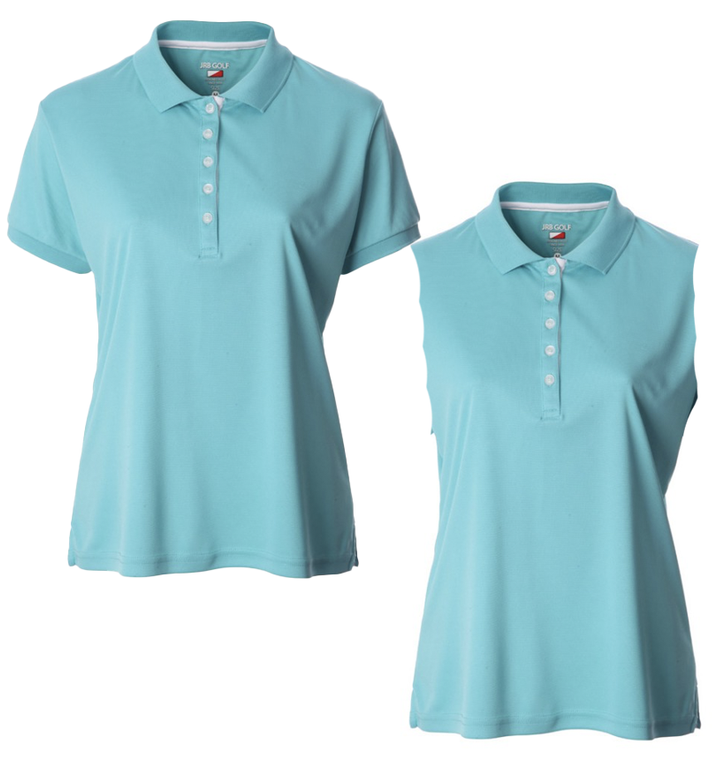 JRB Ladies Collection Golf Pique Polo - Aqua