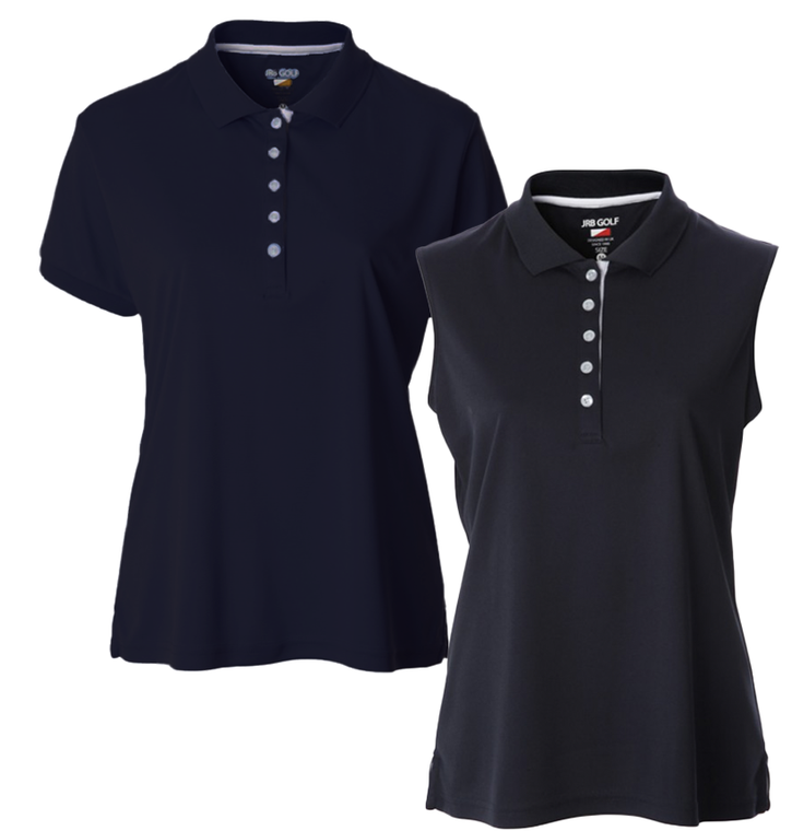 JRB Ladies Collection Golf Pique Polo - Navy