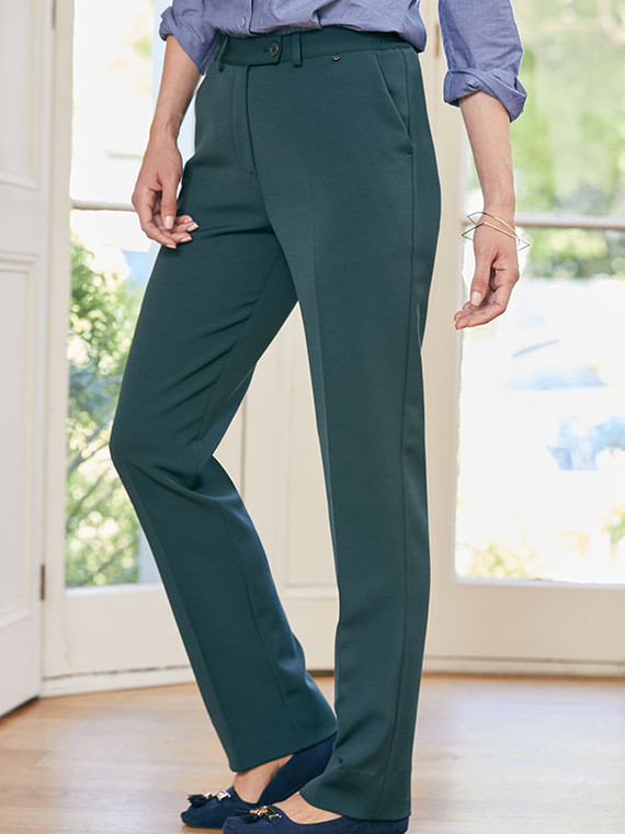 Classic Straight Fit Trousers - Teal 