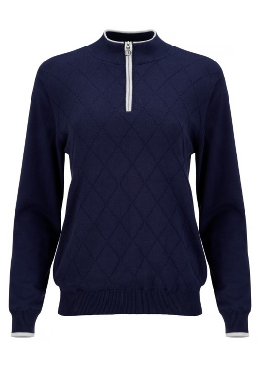 JRB Ladies Lined Sweater - Navy