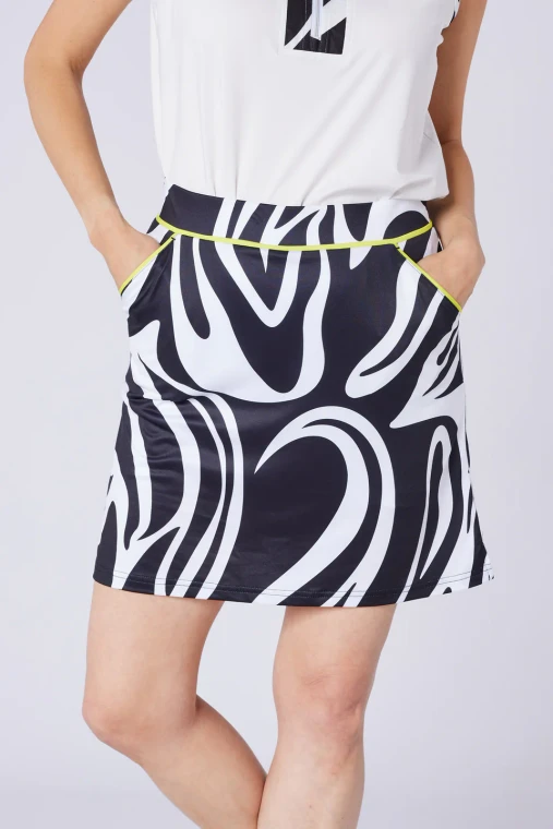 ZURI PATTERN SKORT LYNX LIME