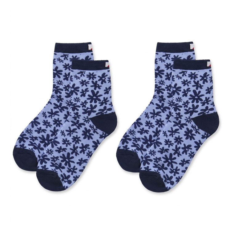 JRB Women's Golf Socks - Cornflower Blue / Navy - Pack of 2 Pairs