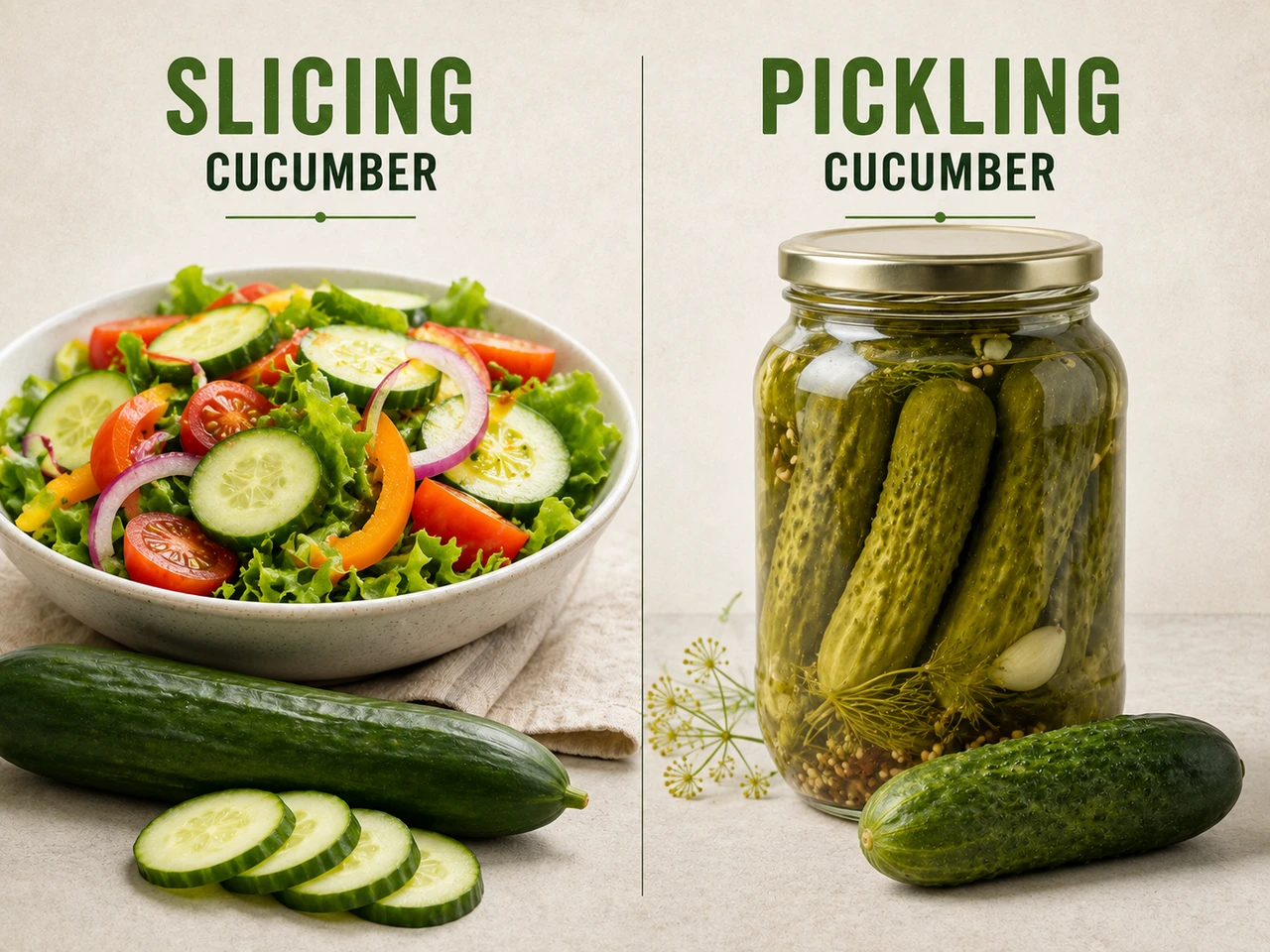Cucumber: Slicer vs. Pickling 