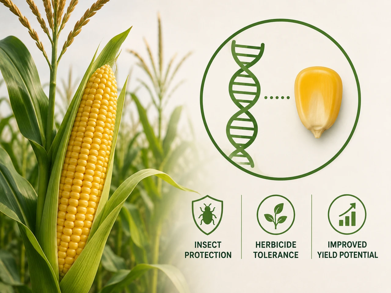 What is “traited” (GMO) corn?