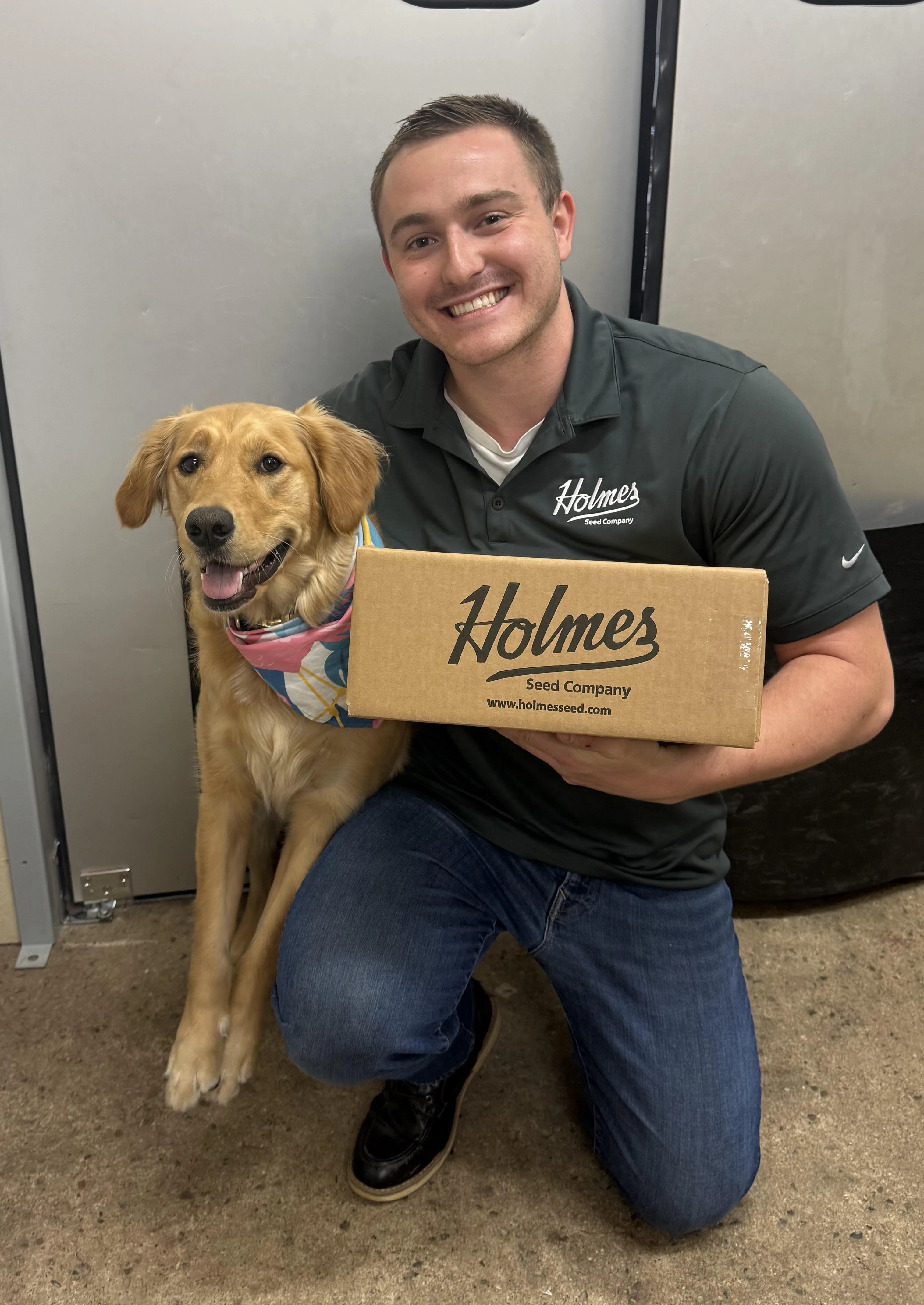 Brian and Sunnie together at Holmes Seed Company