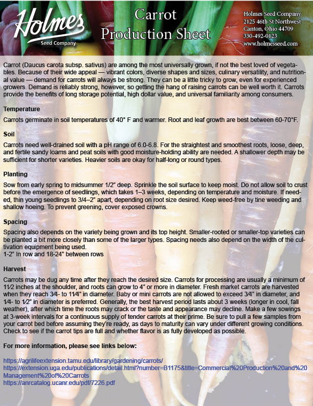 Malbec F1 Carrot Holmes Seed Company