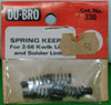 DUB330 DUBRO Spring Keeper For 2-56 Kwik Links