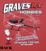 GVSTH-WINE-M GRAVES RC HOBBIES HELI T-SHIRT, WINE, MEDIUM