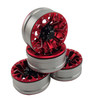 DTCW01902A Hobby Details 1.9" Aluminum Beadlock Crawler Wheels 4pcs - Strong - Red
