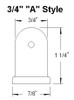 TRUTTN0750A100 Tru-Turn 3/4 ” x 10X1.0mm A-Style Prop Nut