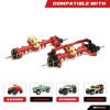 RCAWDSCX24PAR RCAWD Portal Axles CVD edition Full Set Upgrade Parts for SCX24 - Red