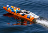 TRA57046-4ORGR TRAXXAS M-41 Catamaran: Brushless 40" Race Boat with TQi Traxxas Link Enabled 2.4GHz Radio System & Traxxas Stability Management (TSM) - Orange R
