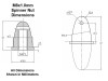 INDSPNUTM8X1.0A INNOV8TIVE DESIGNS Spinner Nut for Threaded M8 x 1.0mm Shaft - Aluminum