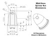 INDSPNUTM5X0.8A INNOV8TIVE DESIGNS Spinner Nut for Threaded M5 x 0.8mm Shaft - Aluminum