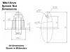 INDSPNUTM6X1.0A INNOV8TIVE DESIGNS Spinner Nut for Threaded M6 x 1.0mm Shaft - Aluminum
