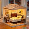 ROEDW009 ROBOTIME Rolife Sweet Dream Bedroom DIY Plastic Miniature House