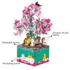 ROEAM409 ROBOTIME Rolife Cherry Blossom Tree Music Box 3D Puzzle
