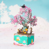 ROEAM409 ROBOTIME Rolife Cherry Blossom Tree Music Box 3D Puzzle