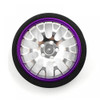 YAYA-0625PP YEAH RACING Aluminum Transmitter Steering Wheel Set Purple Type A fits Futaba KO Sanwa FlySky Traxxas