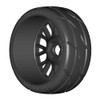 GTX03-XM3 GRP TYRES 1:8 GT - T03 REVO - XM3 Soft - Mounted on New 20 Spoke FLEX Black Rim - 1 Pair