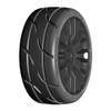 GTX03-XM3 GRP TYRES 1:8 GT - T03 REVO - XM3 Soft - Mounted on New 20 Spoke FLEX Black Rim - 1 Pair