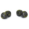 PRO1030411 PRO-LINE 1/12 Goodyear Eagle Soft Tire Front/Rear Mounted Gray Wheels (4): Losi NASCAR