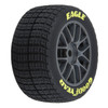 PRO1030310 PRO-LINE 1/12 Goodyear Eagle Dirt Tire Front/Rear Mounted Gray Wheels (4): Losi NASCAR