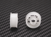 PNRMR2086F05 PN RACING Mini-Z 2WD Machine Cut 6 Spoke Delrin 8.5x19mm Flanged Wheel F0.5 - White