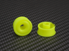 PNRMR2089F25-19 PN RACING Mini-Z 2WD Machine Delrin Cut Yellow Formula 8.5x19mm Flanged Wheel F2.5