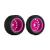 INJMBT01MA INJORA Pre-Mounted Pin Buggy Tires & Wheels for 1/24 Losi Micro-B - Magenta INJMBT01MA INJORA Pre-Mounted Pin Buggy Tires & Wheels for 1/24 Losi Micro-B - Magenta