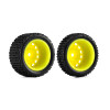 INJMBT01YE INJORA Pre-Mounted Pin Buggy Tires & Wheels for 1/24 Losi Micro-B - Yellow INJMBT01YE INJORA Pre-Mounted Pin Buggy Tires & Wheels for 1/24 Losi Micro-B - Yellow