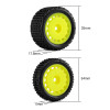 INJMBT01YE INJORA Pre-Mounted Pin Buggy Tires & Wheels for 1/24 Losi Micro-B - Yellow INJMBT01YE INJORA Pre-Mounted Pin Buggy Tires & Wheels for 1/24 Losi Micro-B - Yellow
