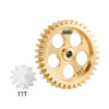 INJLOS24AS INJORA Brass Transmission Main Gear (36T) with Plastic Motor Pinion (11T) for Losi Micro-B, Micro-T INJLOS24AS INJORA Brass Transmission Main Gear (36T) with Plastic Motor Pinion (11T) for Losi Micro-B, Micro-T