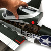 HAN2820BR HANGAR 9 P-51D Mustang 20cc ARF, 69.5" with E-Flite Electric Retract Set