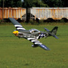 HAN2820BR HANGAR 9 P-51D Mustang 20cc ARF, 69.5" with E-Flite Electric Retract Set
