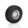 PRO1028810 PRO-LINE Flat Iron Front/Rear Tires Mounted 12mm Hex Chrome Diablo (4): Typhon GROM