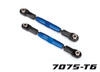 TRA3643-C TRAXXAS TUBES Front Camber Links 83mm Anodized 7075-T6 Aluminum (2)