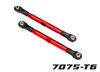 TRA6742-C TRAXXAS TUBES 87mm Anodized 7075-T6 Aluminum Toe Links (2)