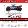 ARA2508T1 ARRMA 1/16 Mini Kraton 3S DSC 4x4 RTR Brushless Speed Truck - Black/Red