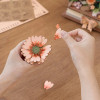 ROETW04H ROBOTIME Rowood Wooden Blooming Book DIY Flower Bouquet 3D Puzzle